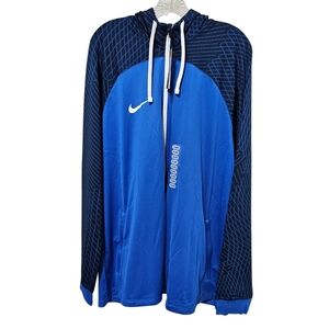 Nike Dri-Fit Strike Track Jacket XXL Hooded Men Blue Football/Soccer NWT